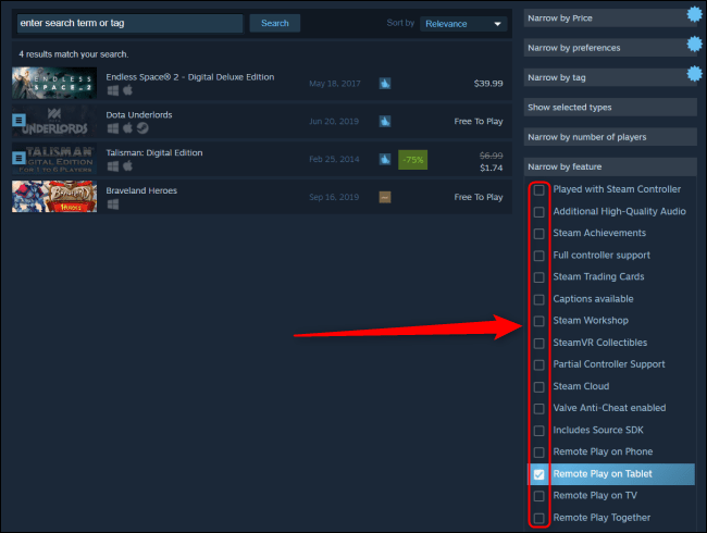Steam Kütüphanesinde Detaylı Arama Yapma