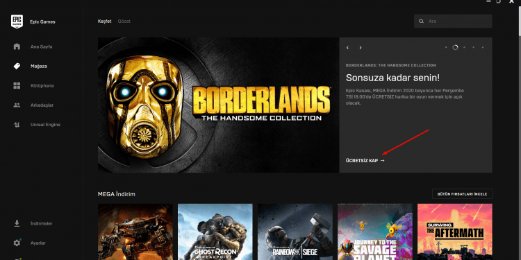 Epic Games Ücretsiz Oyun Nasıl Alınır? epic-games-store