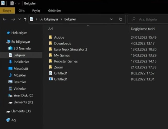 ETS 2 save dosyası kurumu: Belgeler dizini