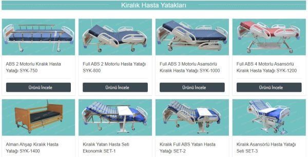 Hasta Yatağı Kiralama Hizmeti Hasta Yatağı Kiralama Hizmeti
