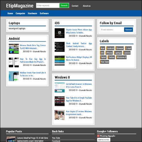 blogger tema