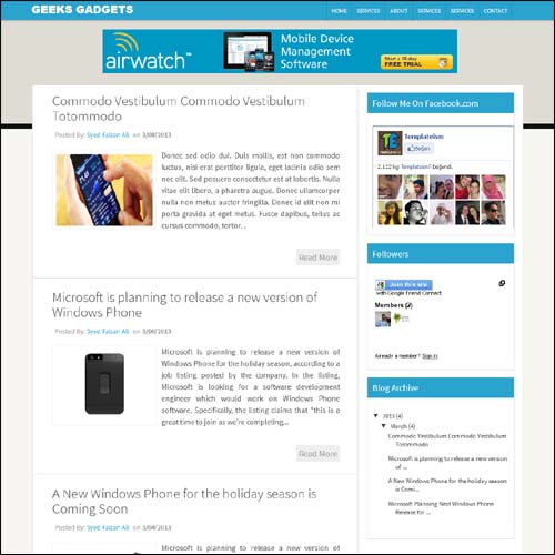 blogger tema