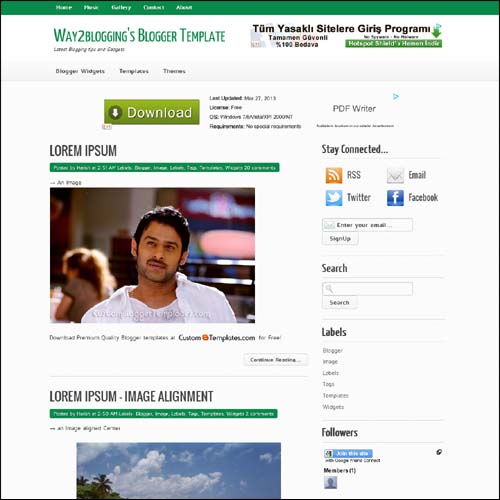 blogger tema